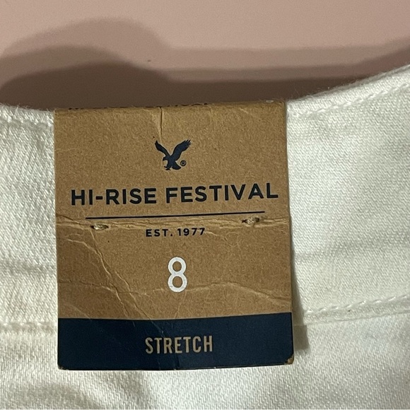 American Eagle White Distressed Women Shorts size 8 NWT - Picture 10 of 12